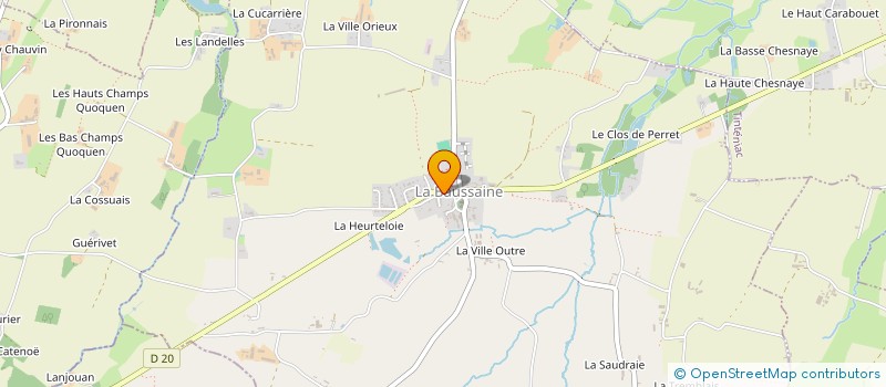 localisation de l'entreprise ECOBAT 28  LA BAUSSAINE