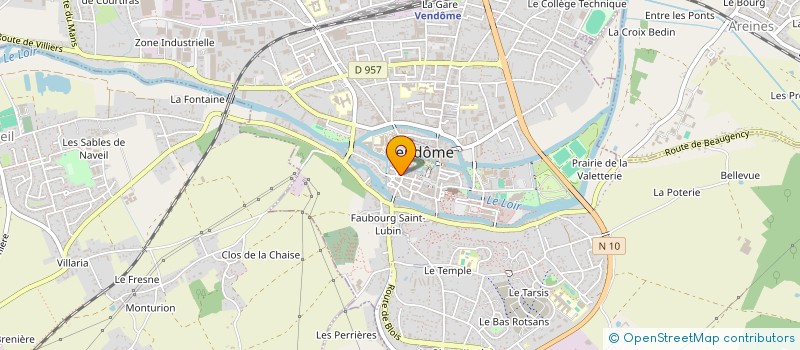 localisation de l'entreprise ECOBAT à VENDOME