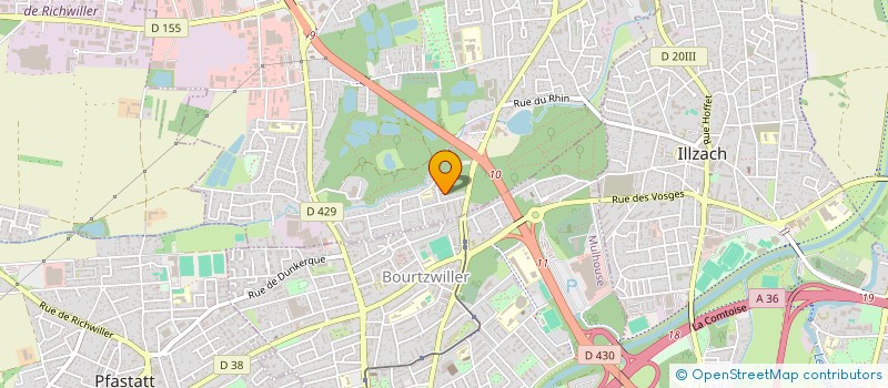localisation de l'entreprise ECOBAT 68 à KINGERSHEIM