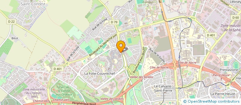 localisation de l'entreprise ECOBAT à CAEN