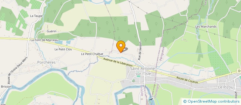 localisation de l'entreprise ECOBAT-AGENCEMENT  SAINT-ANTOINE-SUR-L'ISLE