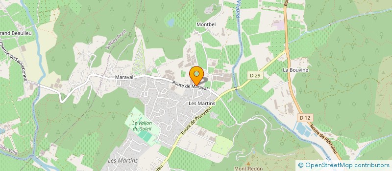 localisation de l'entreprise ECOBAT BBC  LA CRAU