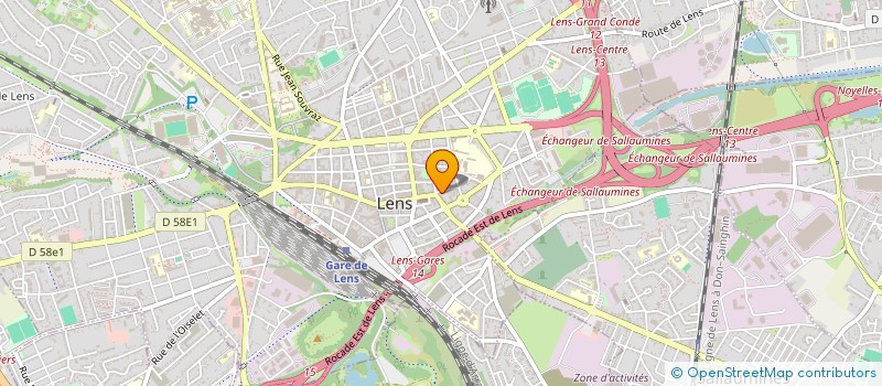 localisation de l'entreprise ECOBAT NORD  LENS