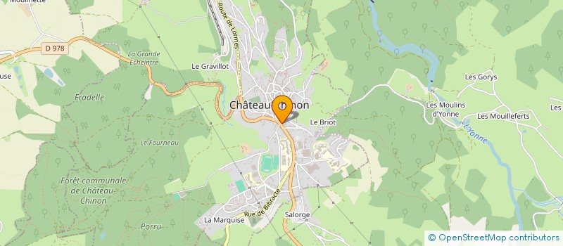 localisation de l'entreprise ECOBAT RENOV  CHATEAU-CHINON (VILLE)
