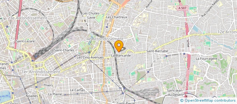 localisation de l'entreprise ECOBATI à MARSEILLE