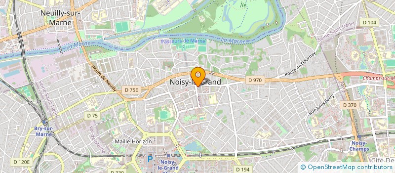localisation de l'entreprise ECOBATIM à NOISY-LE-GRAND