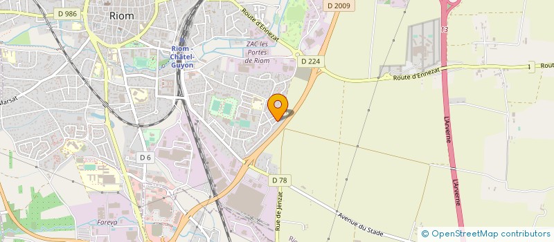 localisation de l'entreprise ECOBATYS à RIOM