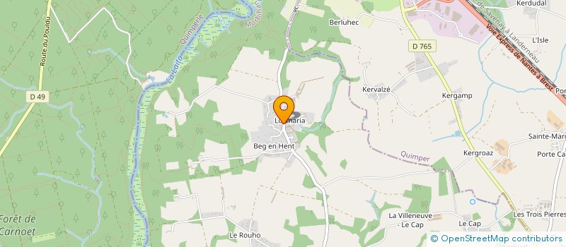 localisation de l'entreprise ECOBELLIS à GUIDEL