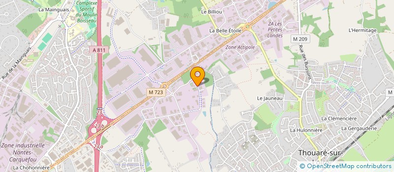 localisation de l'entreprise ECOBEN à SAINTE-LUCE-SUR-LOIRE