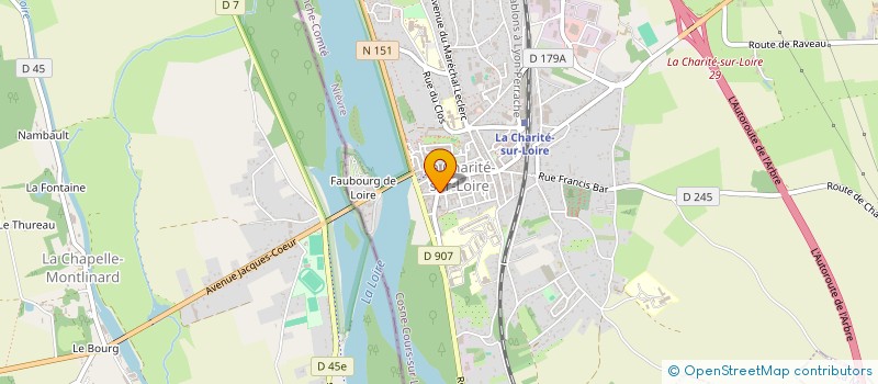 localisation de l'entreprise ECOBENERGIES  LA CHARITE-SUR-LOIRE