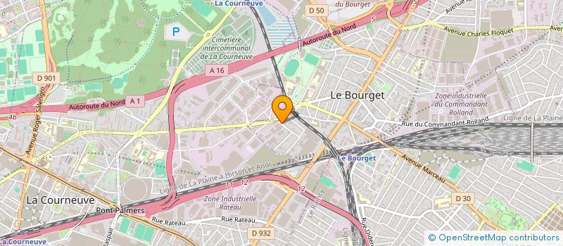 localisation de l'entreprise ECOBILANPRO à LE BOURGET