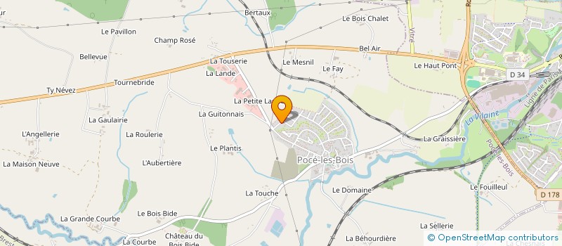 localisation de l'entreprise ECOBIM SOLUTIONS  POCE-LES-BOIS