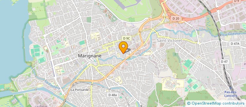 localisation de l'entreprise ECOBIO CONSTRUCTEUR à MARIGNANE