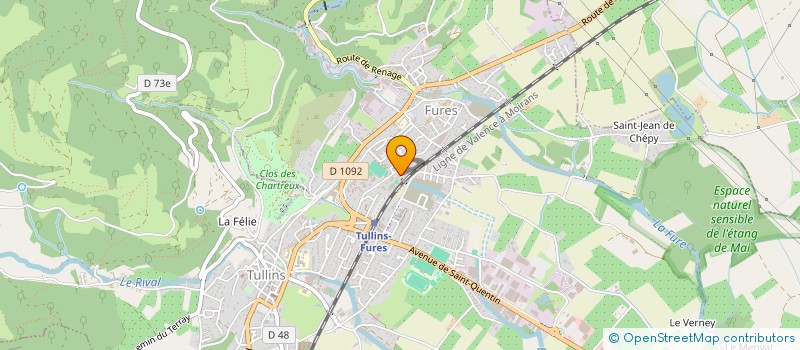 localisation de l'entreprise ECOBIS à TULLINS