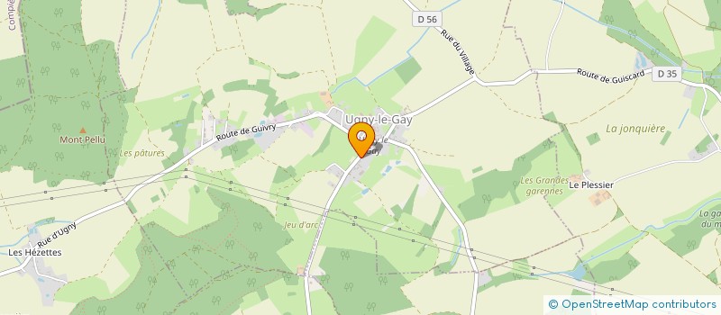 localisation de l'entreprise ECOBOIS 02  UGNY-LE-GAY