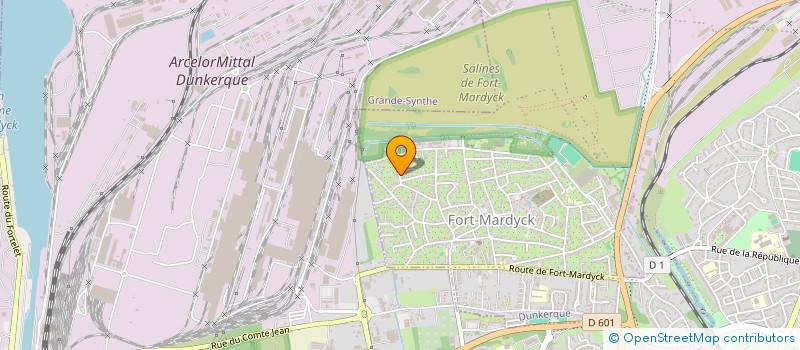 localisation de l'entreprise ECOBOOKS à DUNKERQUE
