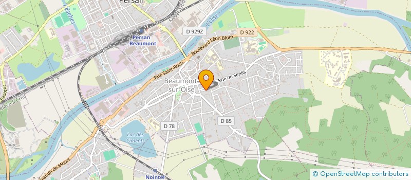 localisation de l'entreprise ECOBTP à BEAUMONT-SUR-OISE