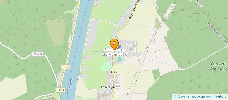 localisation de l'entreprise ECOBURO  SAINT-PIERRE-DE-MANNEVILLE