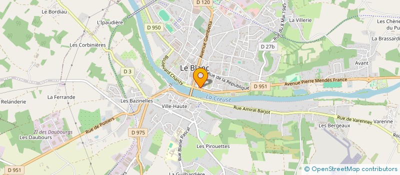 localisation de l'entreprise ECOCAPITAL à LE BLANC
