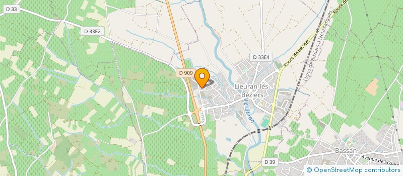 localisation de l'entreprise ECOCERAM  LIEURAN-LES-BEZIERS