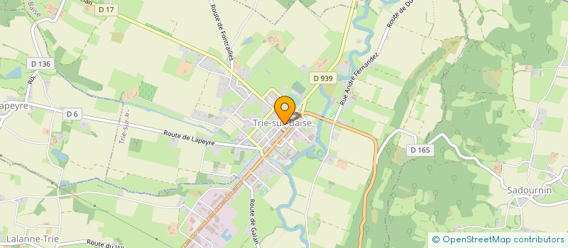 localisation de l'entreprise ECOCHALET SARL à TRIE-SUR-BAISE