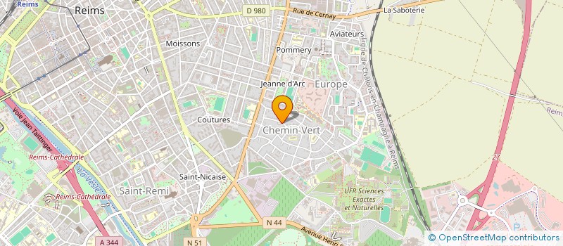 localisation de l'entreprise ECOCHAUFFSANIT  REIMS