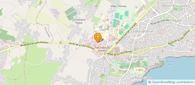 localisation de l'entreprise ECOCHETINVEST  SAINT-NAZAIRE