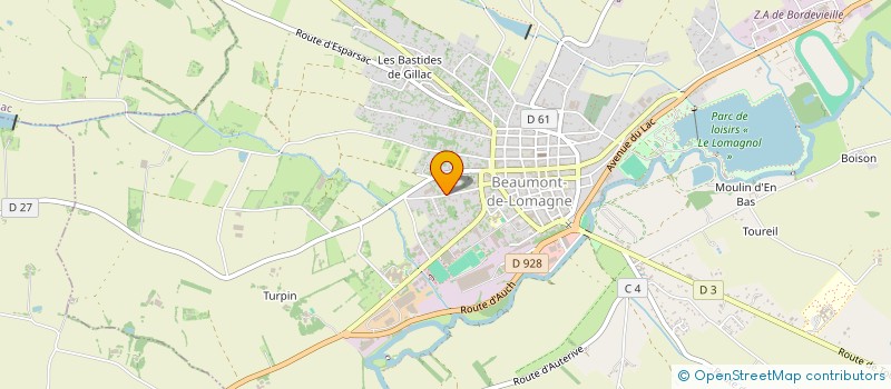 localisation de l'entreprise ECOCHIM à BEAUMONT-DE-LOMAGNE
