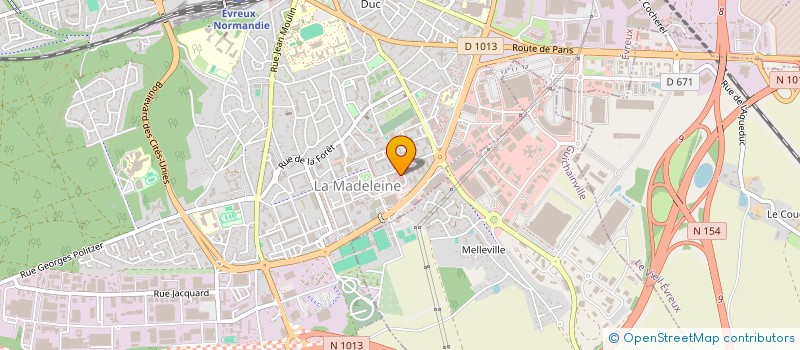 localisation de l'entreprise ECOCLIM à EVREUX