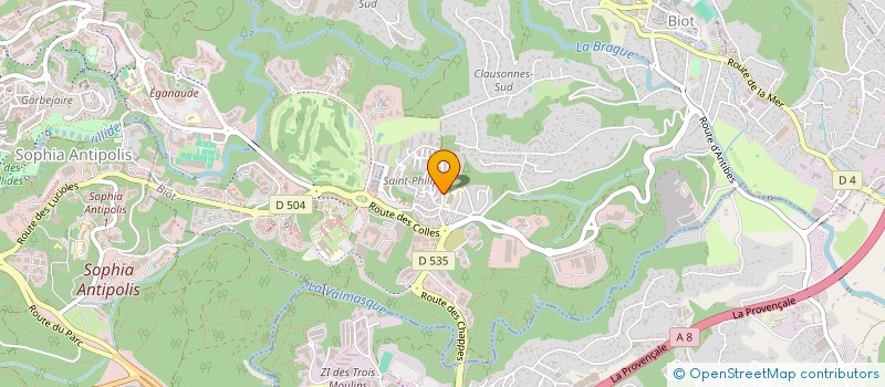 localisation de l'entreprise ECOCLIM INGENIERIE  BIOT