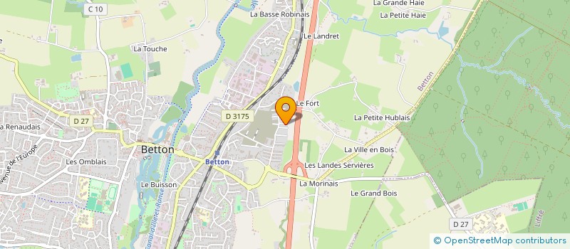 localisation de l'entreprise ECOCLIM35  BETTON