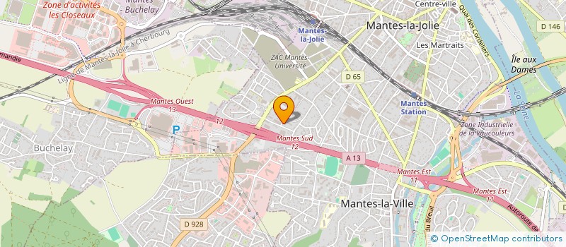 localisation de l'entreprise ECOCLIMA  MANTES-LA-VILLE