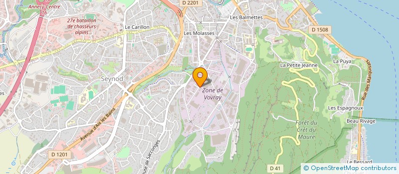 localisation de l'entreprise ECOCLIMAT  ANNECY