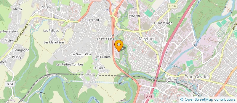 localisation de l'entreprise ECOCM - DUBOUCHET à POISY