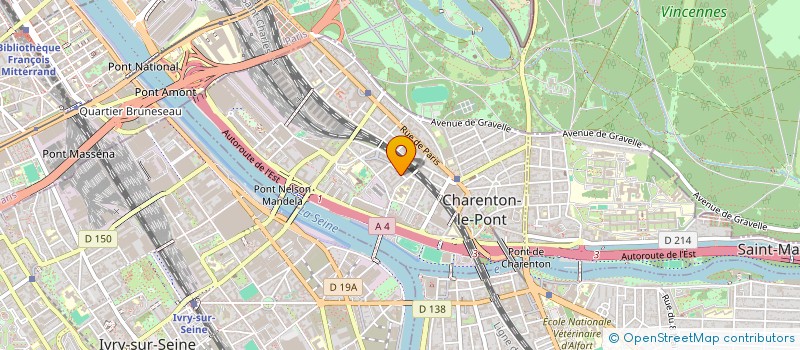 localisation de l'entreprise ECOCONNECT à CHARENTON-LE-PONT