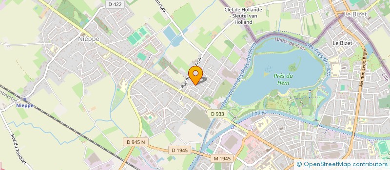 localisation de l'entreprise ECOCONSTRUCT FRANCE à NIEPPE
