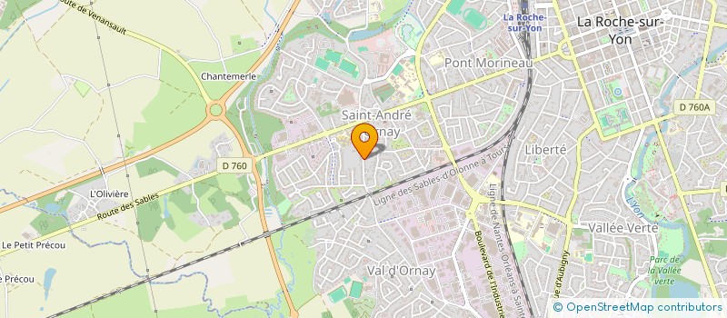 localisation de l'entreprise ECOCOOL à LA ROCHE-SUR-YON