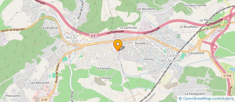 localisation de l'entreprise ECOCOON à LE LUC