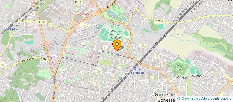 localisation de l'entreprise ECOCOURSE à SARCELLES