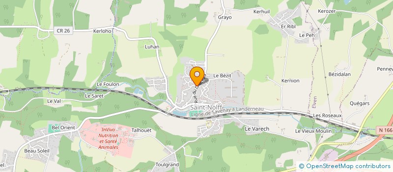localisation de l'entreprise ECOCUP SUD BREIZH à SAINT-NOLFF