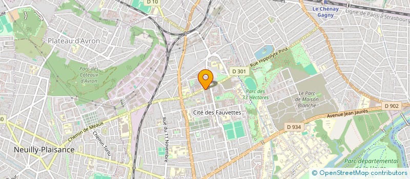 localisation de l'entreprise ECODA ASSURANCES à NEUILLY-SUR-MARNE