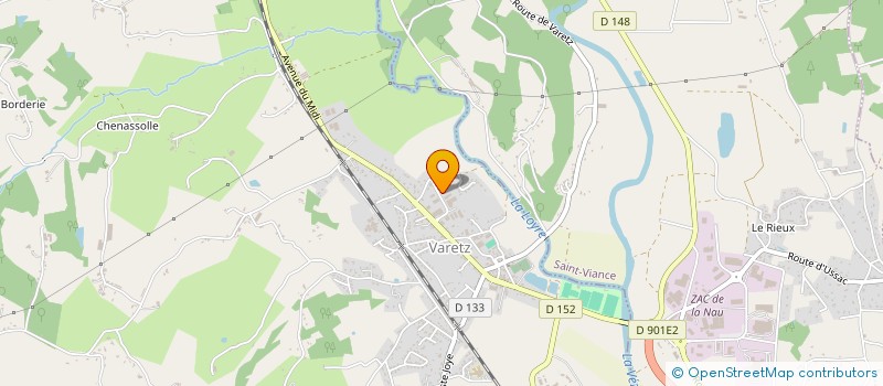 localisation de l'entreprise ECODAL  VARETZ