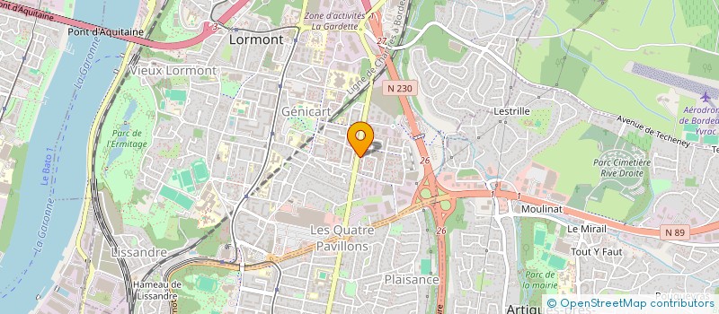 localisation de l'entreprise ECODAR  LORMONT