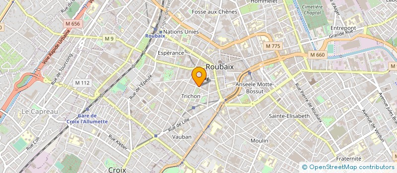 localisation de l'entreprise ECODAS à ROUBAIX