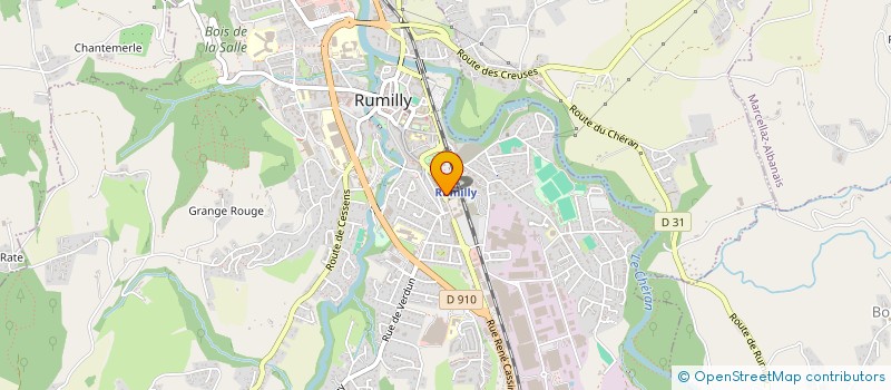 localisation de l'entreprise ECODEC HABITAT  RUMILLY