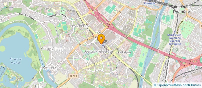 localisation de l'entreprise ECODECISION à CERGY