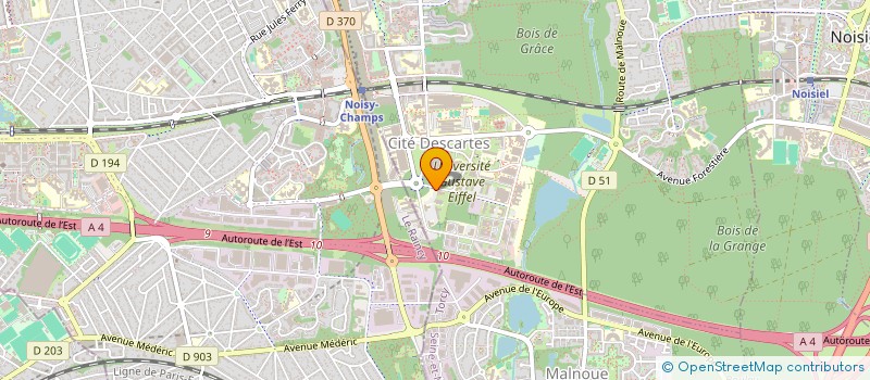 localisation de l'entreprise ECODELE à CHAMPS-SUR-MARNE