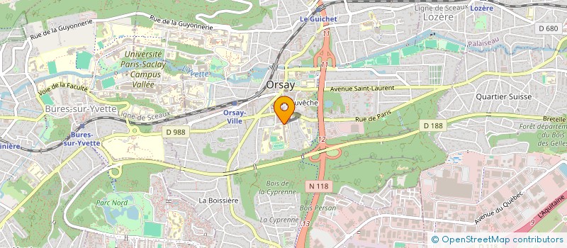 localisation de l'entreprise ECODELLBPO à ORSAY