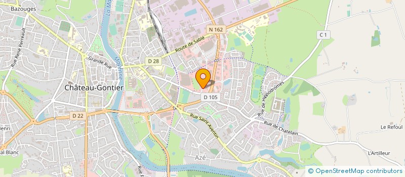 localisation de l'entreprise ECODES-INGENIERIE  CHATEAU-GONTIER-SUR-MAYENNE