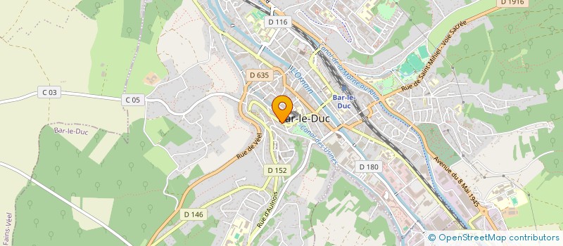 localisation de l'entreprise ECODESIGN CHEMINEES à BAR-LE-DUC